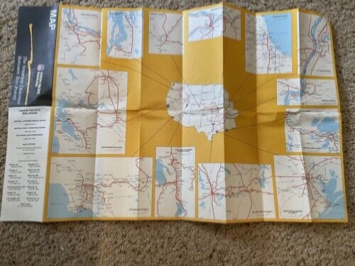 Union Pacific Railroad 1988 System Map