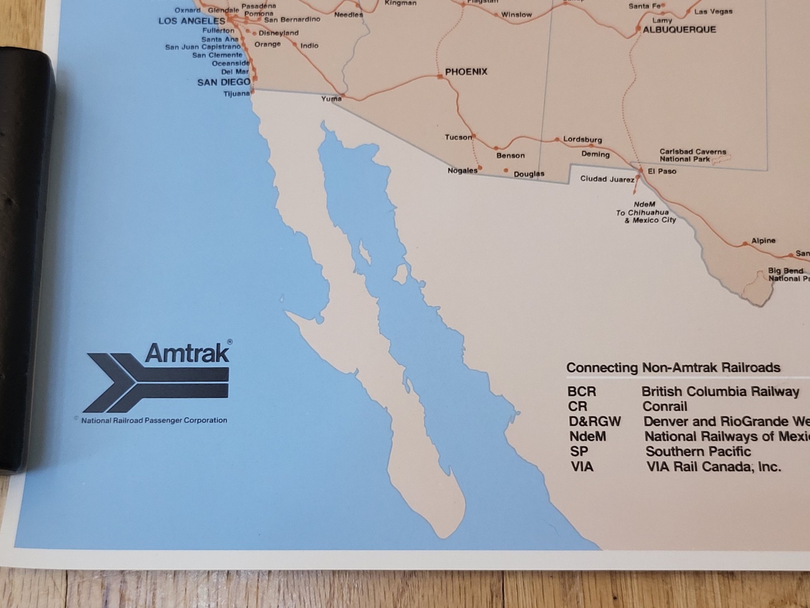 X2 Amtrak’s Nationwide Rail Passenger System 1980 Map Posters Railroad Train…