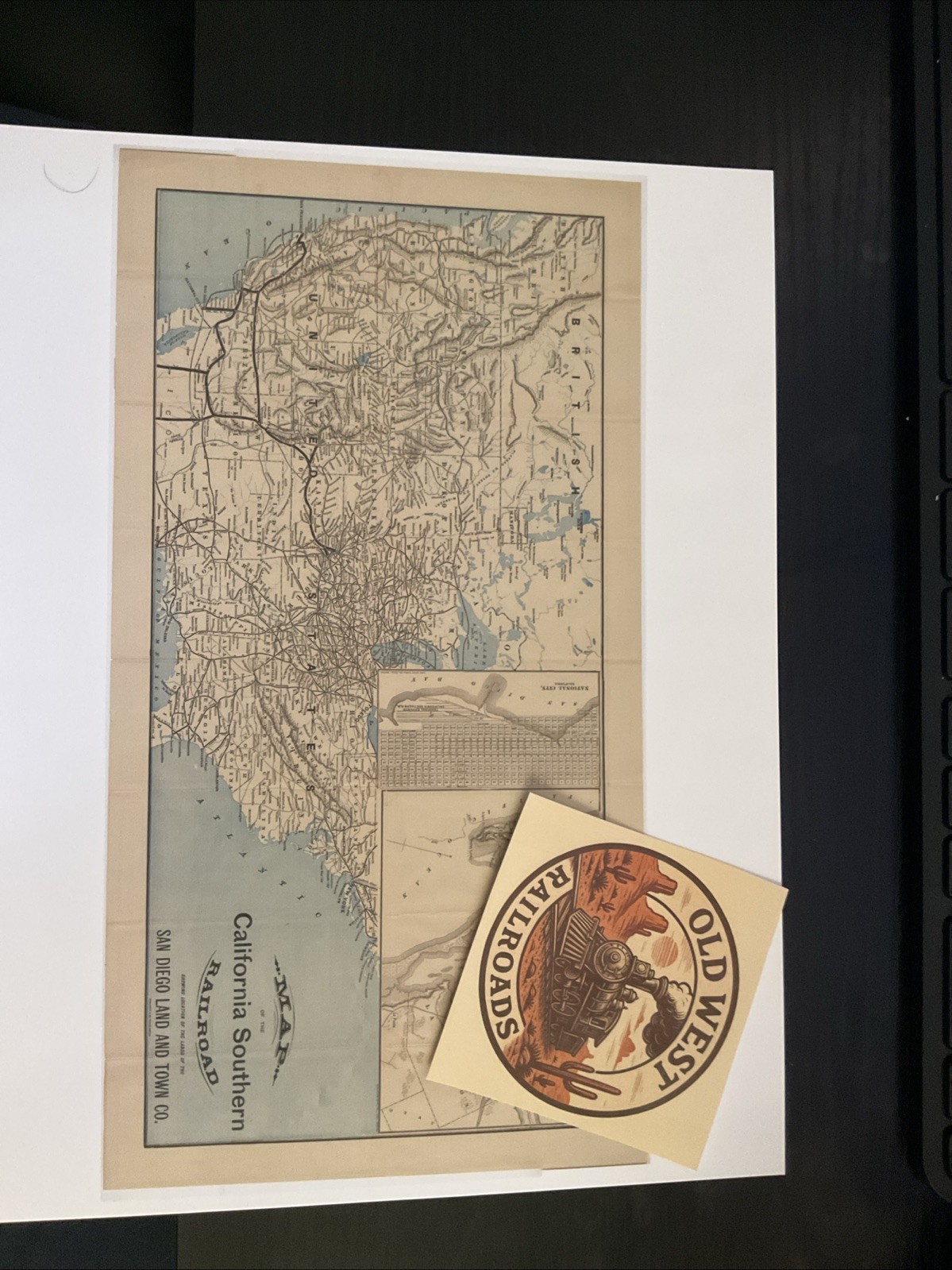 California Southern Railroad Map Santa Fe Railway