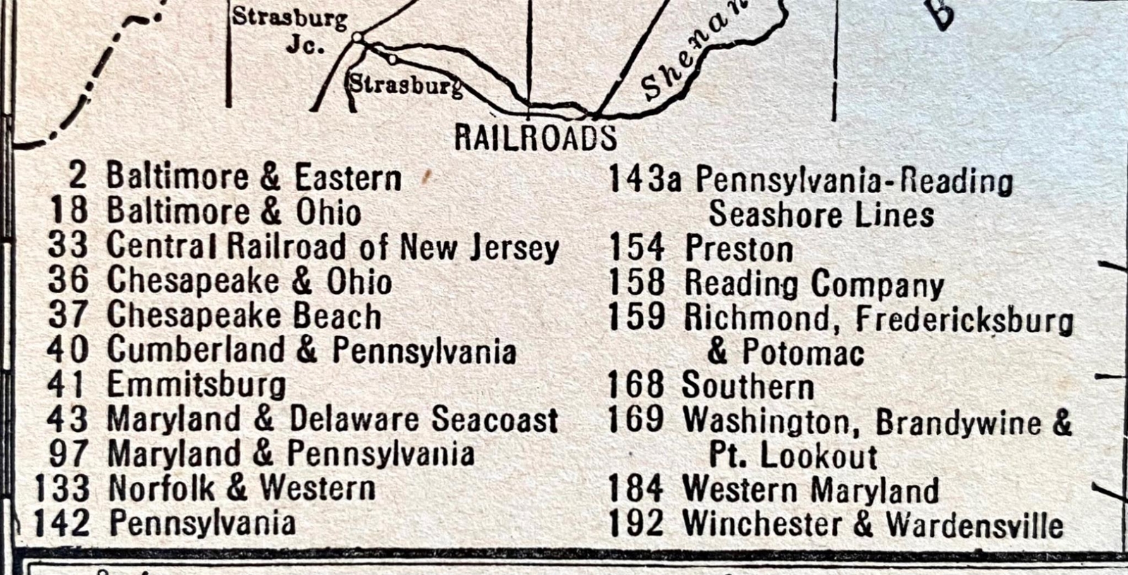 RHODE ISLAND, MASSACHUSETTS, MARYLAND & DELAWARE 1935 Railroad Maps. Hammond