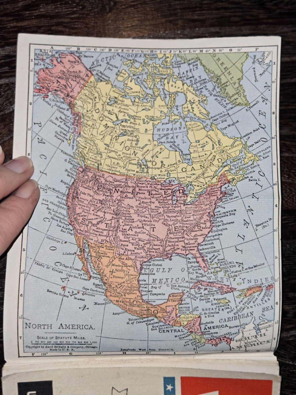 Vintage 1940’s Union Pacific Railroad Pocket Atlas of the World