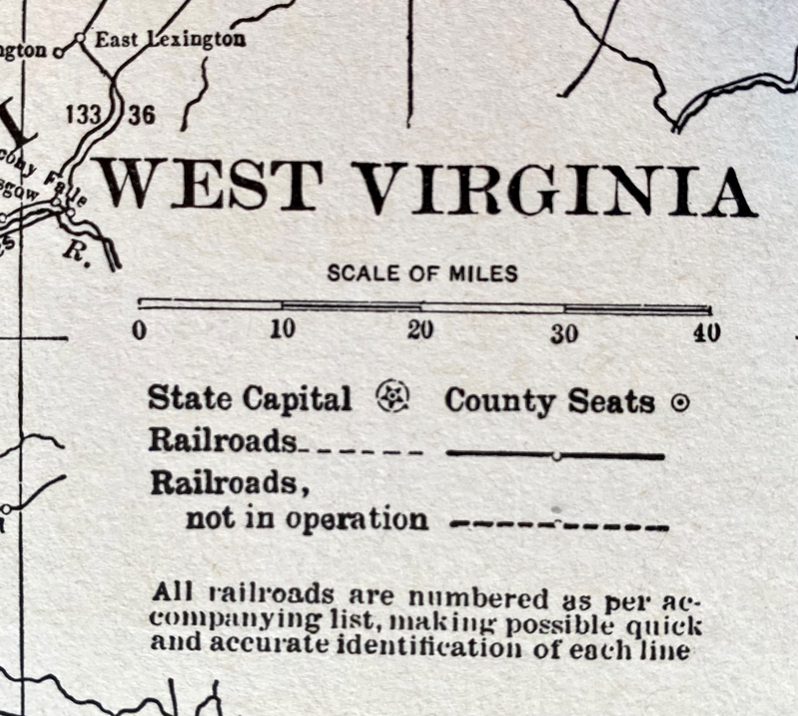 WEST VIRGINIA & WASHINGTON 1935 County & Railroad Maps. Hammond & Co. 9×12″ VG-F