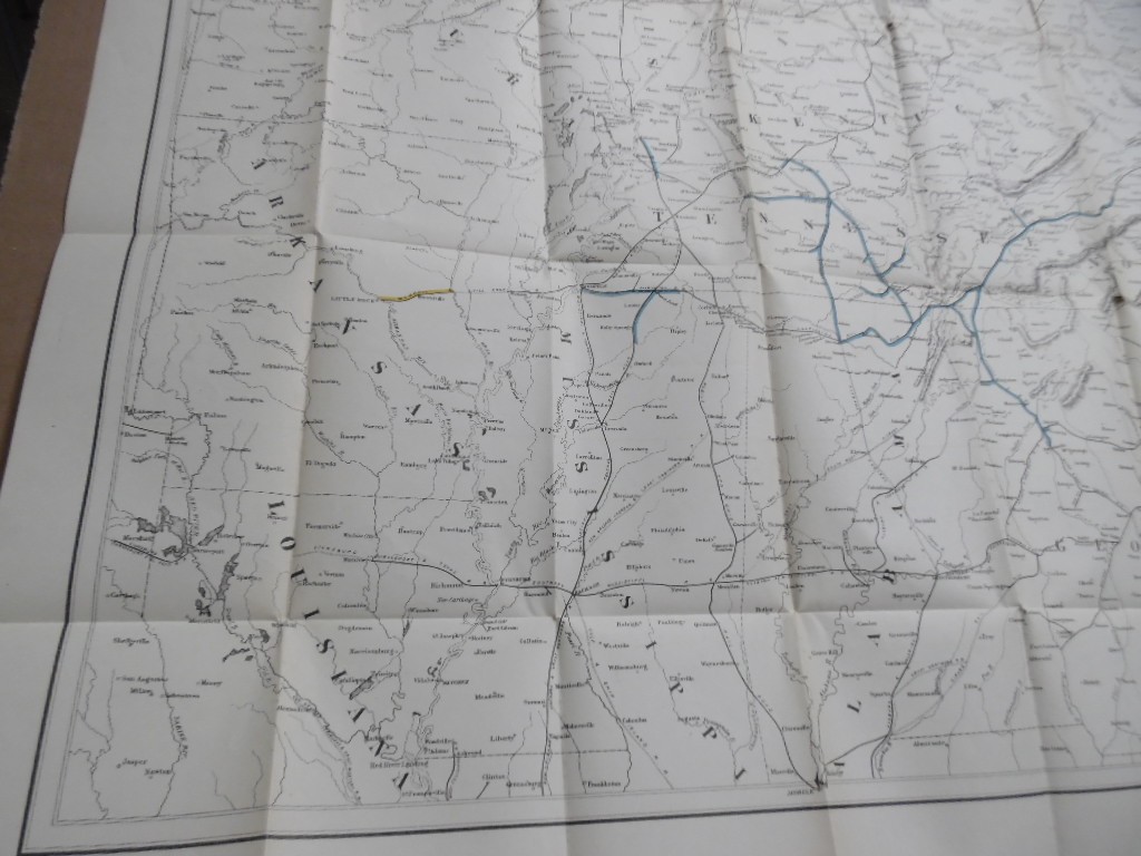 1866 Map of United States Military Railroads Under General McCallum Julius Bein