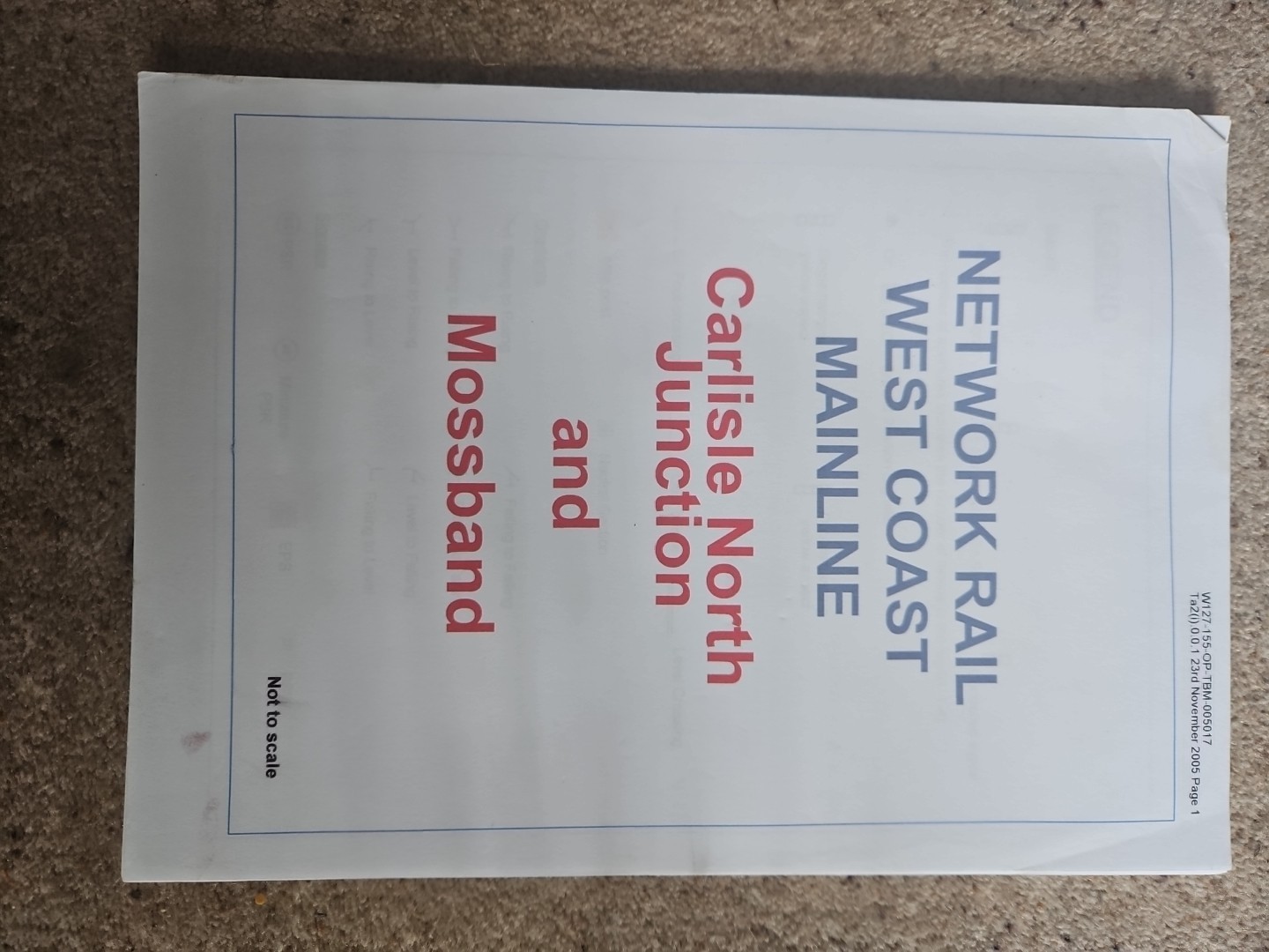 Network Rail Route Map Carlisle North Jct And Mossband