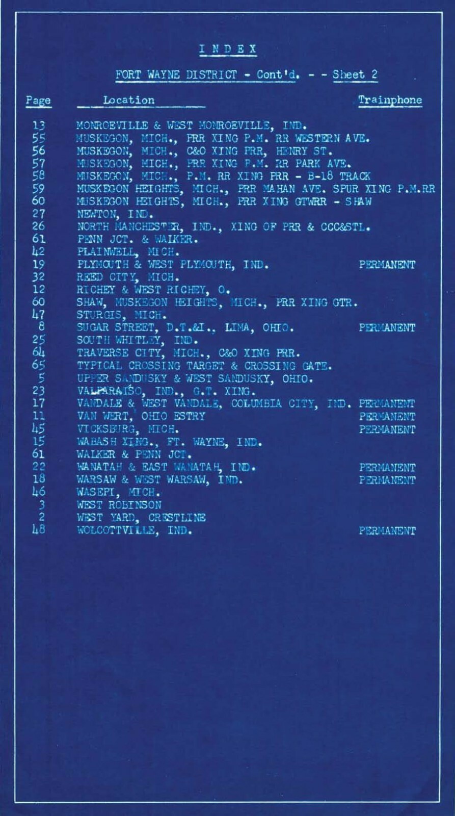 Pennsylvania Railroad 1962 Ft Wayne Interlocking Diagrams PDF Pages on DVD