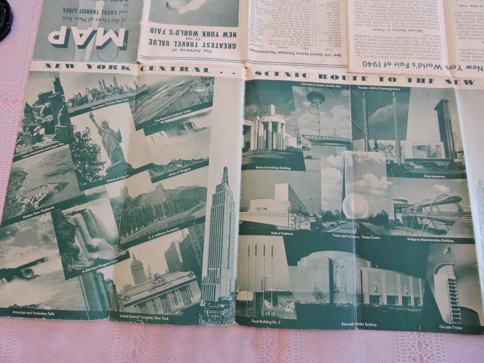 Foldout 1939 Transit Grand Central Terminal New York City Subway Map NYC Bus IRT