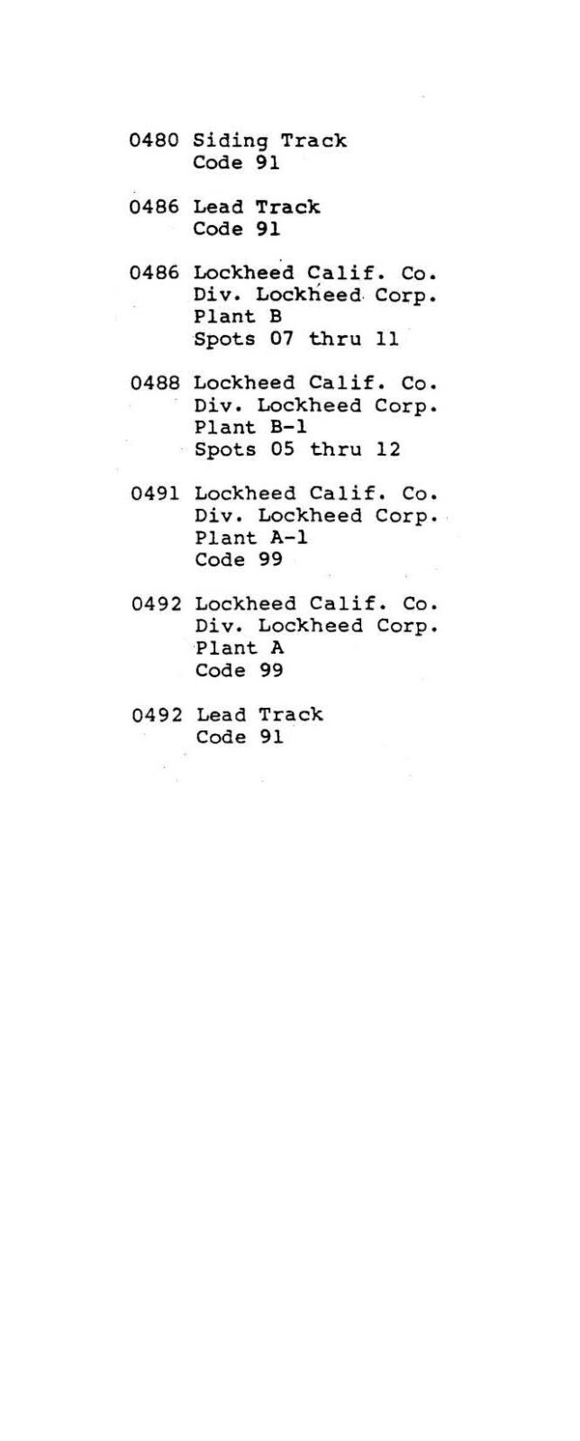 Southern Pacific RR 1982 LA Division Burbank – Glendale SPINS PDF pages on DVD