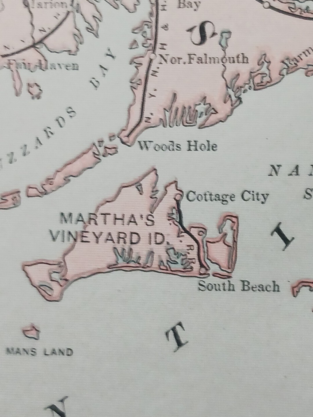1906 Dated Train Route Map Massachusetts Connecticut all Railroad Lines 11″×9″