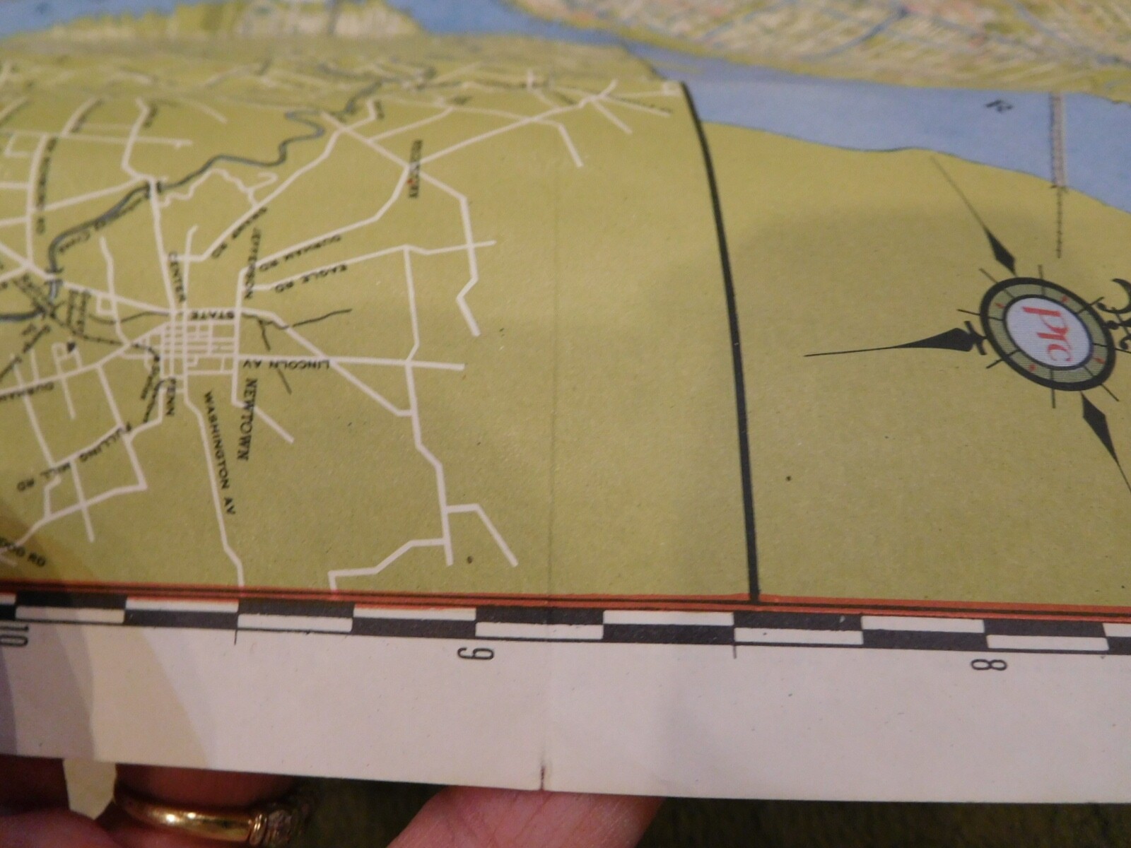 Map PTC Map of Philadelphia #11 1951 Showing Street Car Bus and Subway Lines