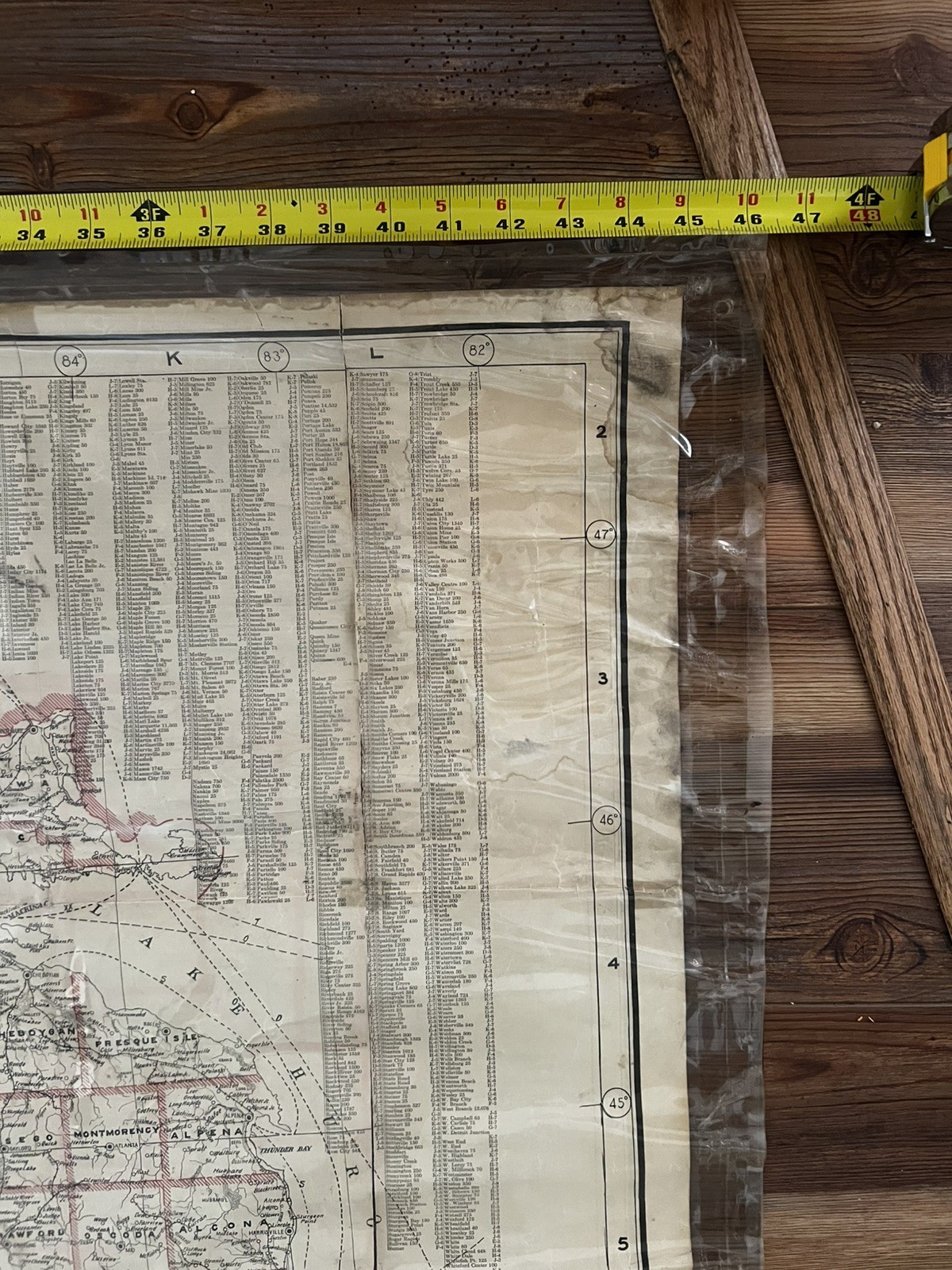 1911 Antique THE BULLARD COMPANY “Heart of the Middle West” Map