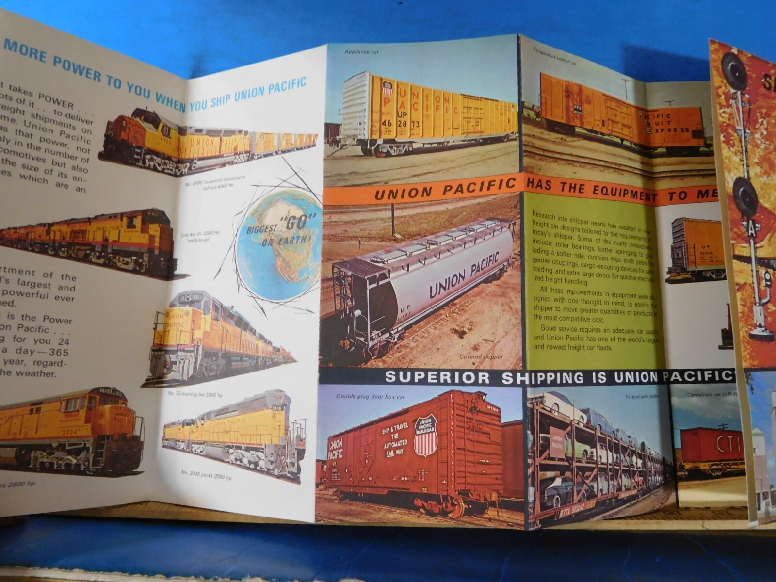 Map Union Pacific Railroad 1971 UP United States Map
