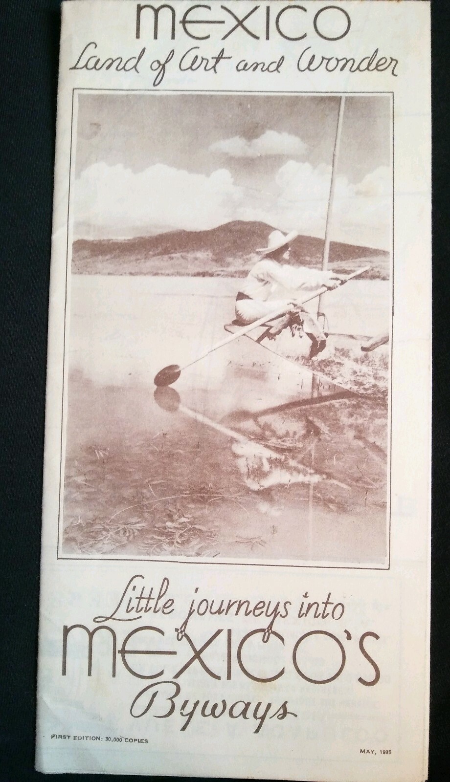 1935 National Railways of Mexico Map and Brochure~ EXCELLENT Condition