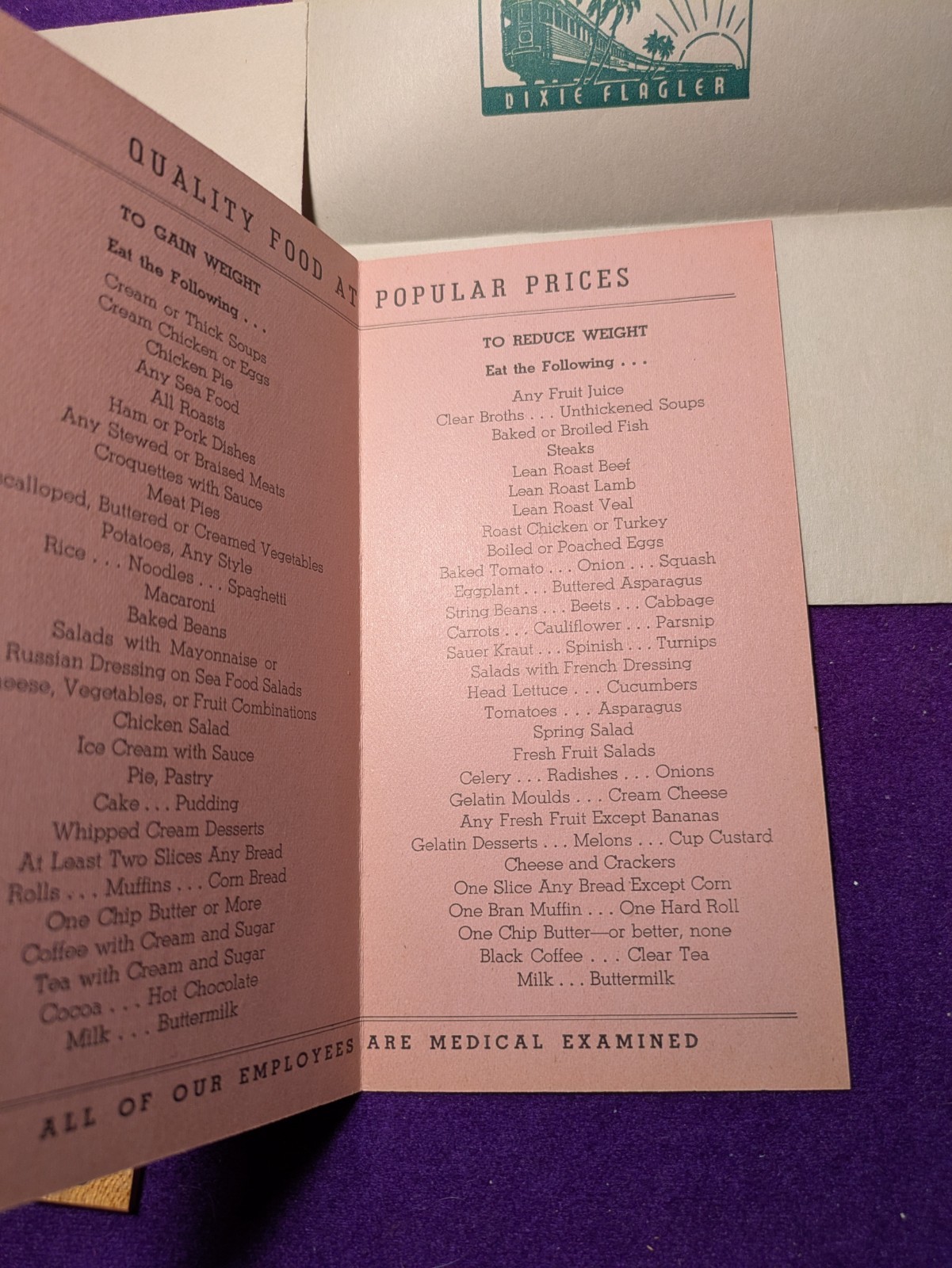 Vintage Streamliner Flagler Route Railroad Brochure Schedule Tickets Rare