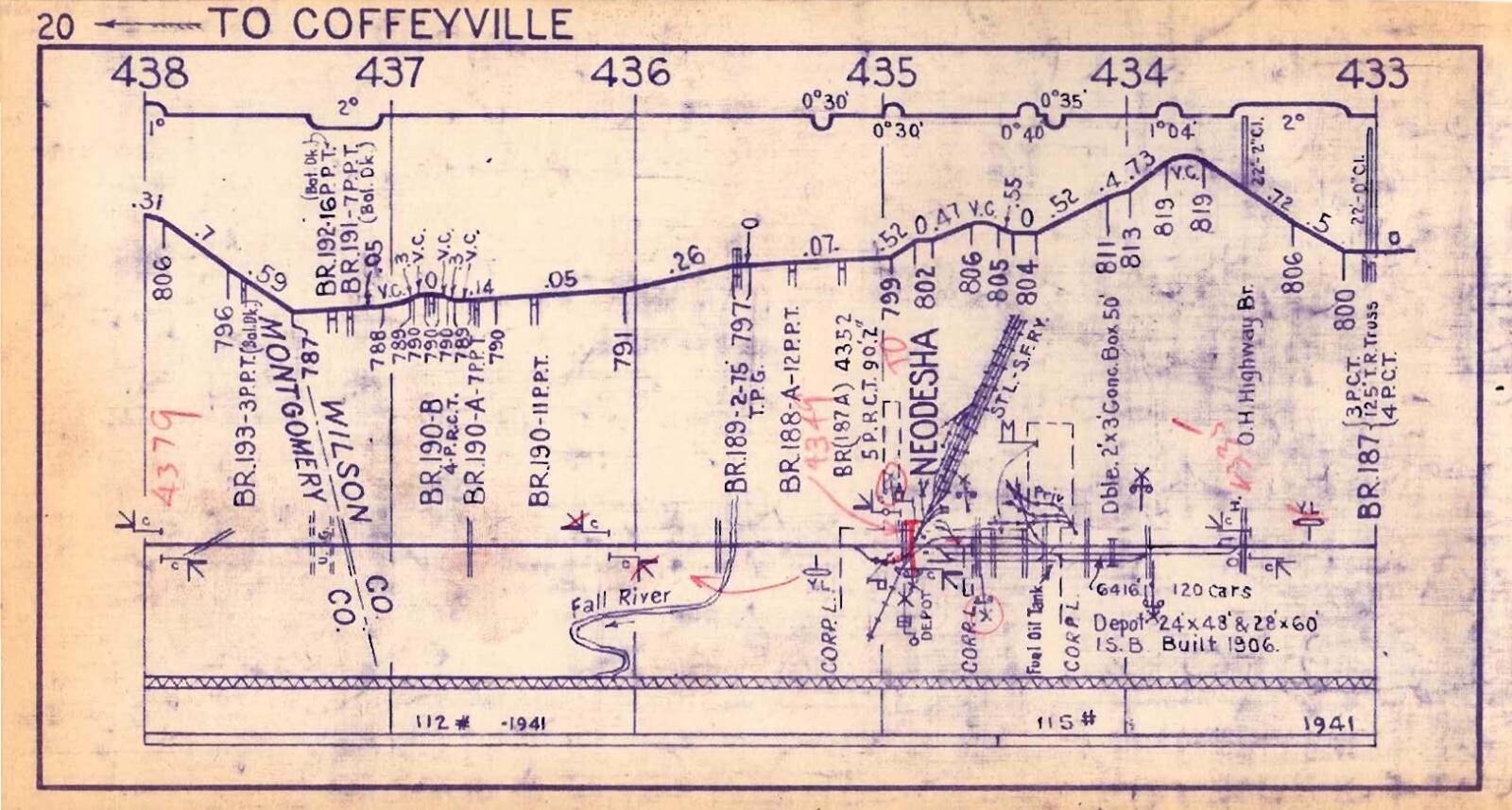 Missouri Pacific 1960 Central Division Pt 2 Condensed Profile PDF Pages on DVD