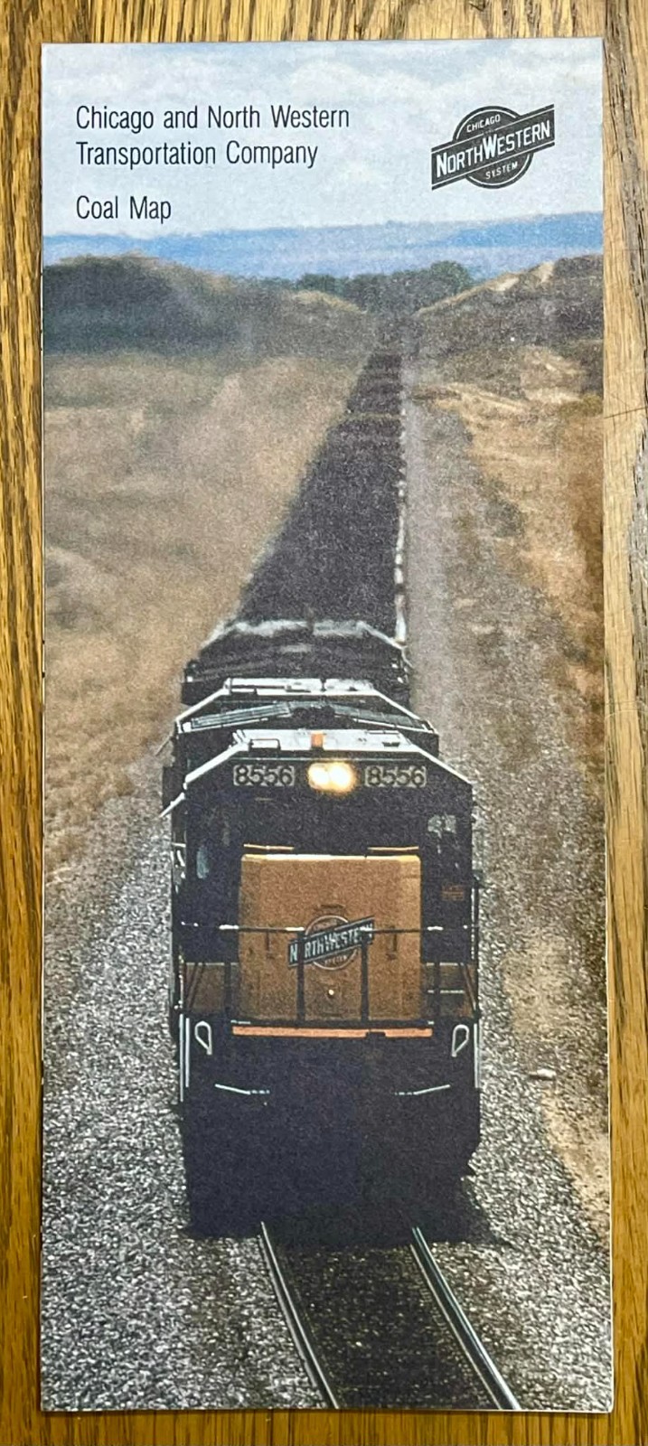 C&NW Railroad Coal Map CNW Wyoming 1985