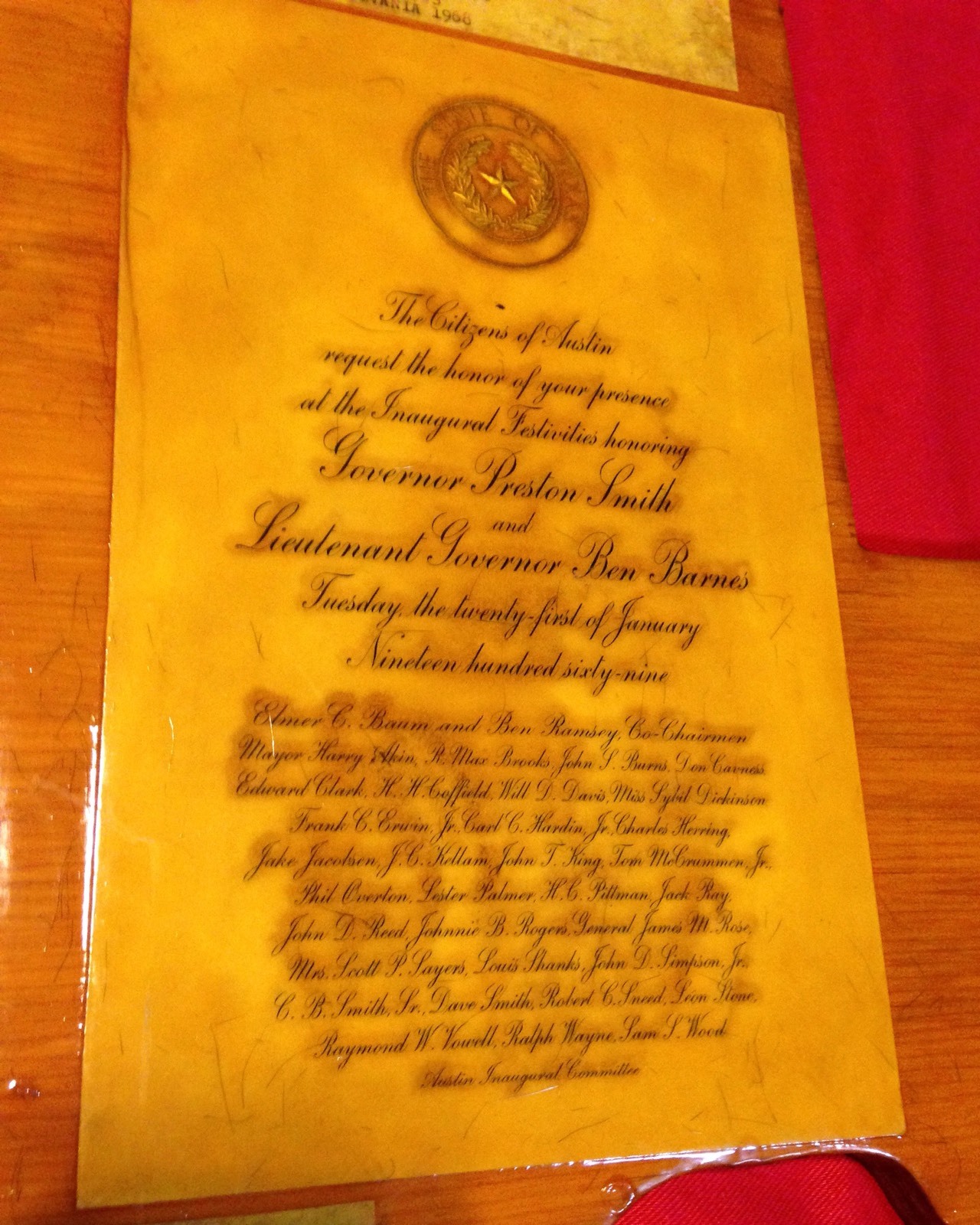 Piece Of Traveling Sante Fe Railroad Historical Memorabilia -The State Of Texas