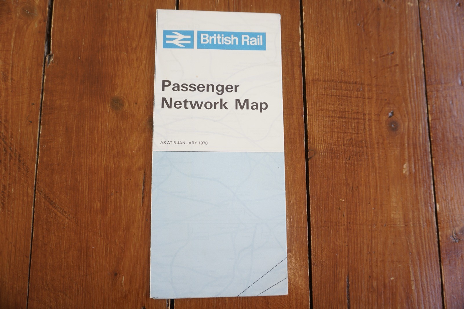 Jan 1970 British Rail Passenger Network Railway Map London Midland Region