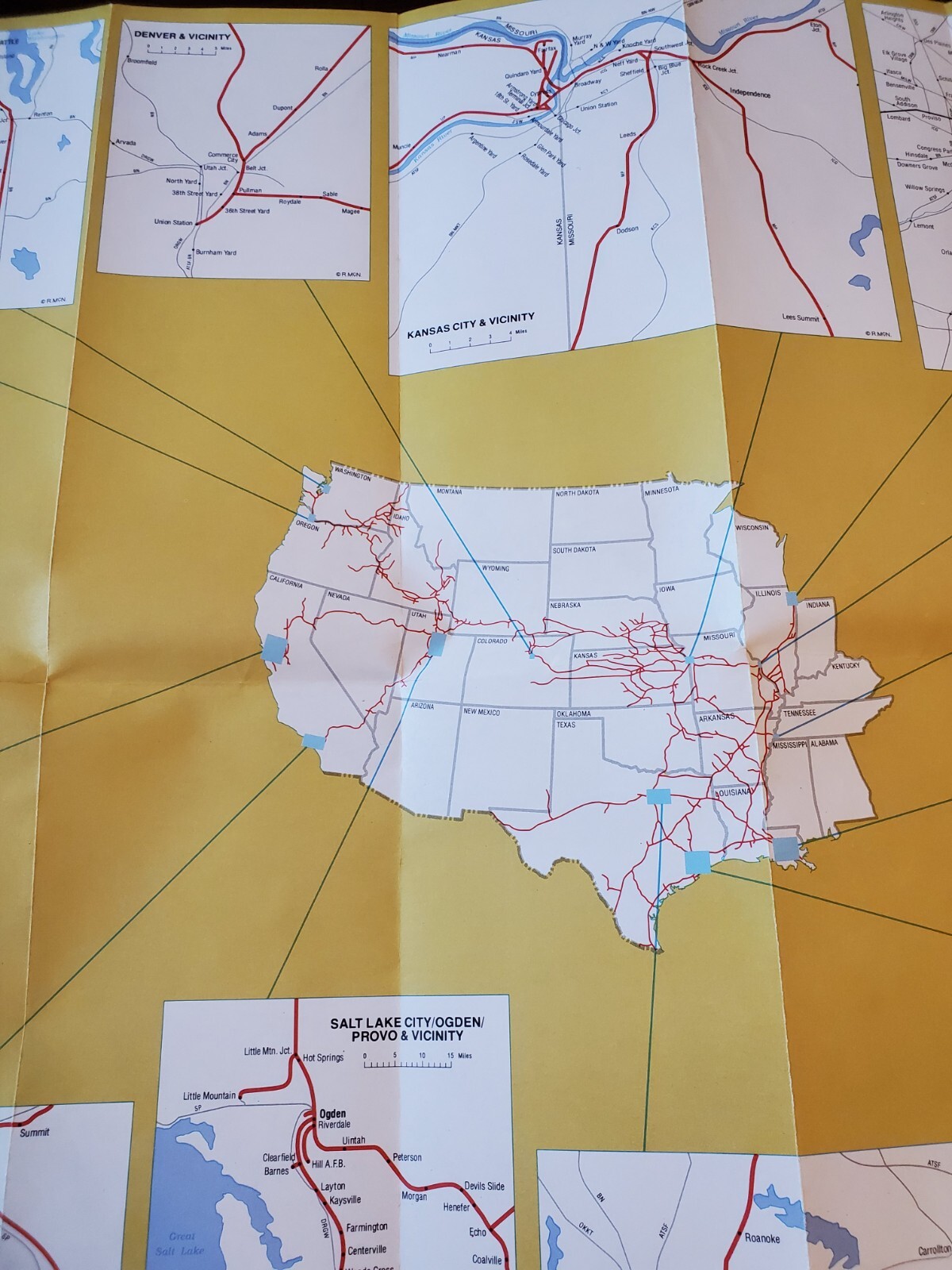 UNION PACIFIC SYSTEM MAP – 3/1984