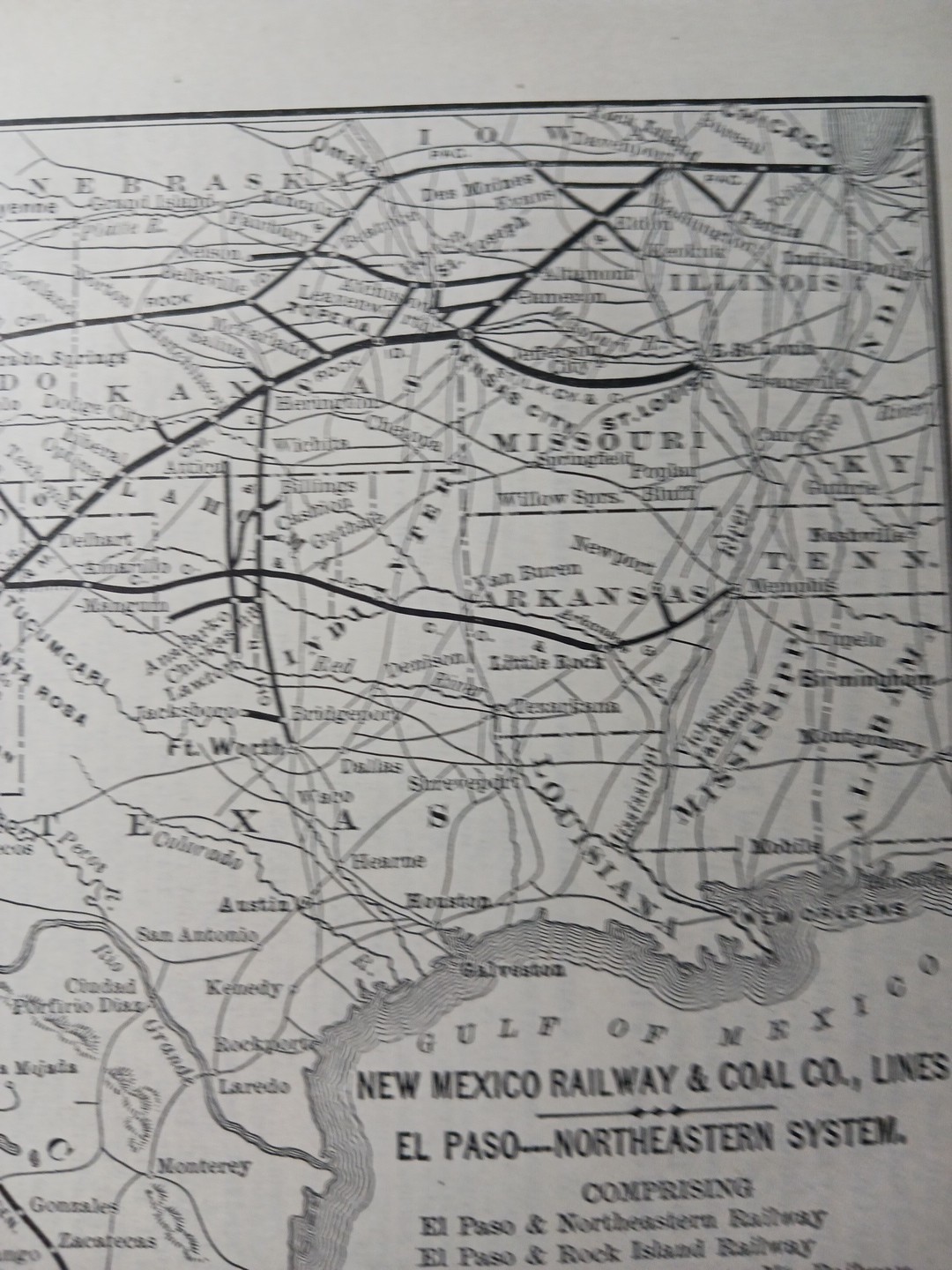 ~1904 New Mexico Railway & Coal Company vintage Railroad Map + Report All Lines