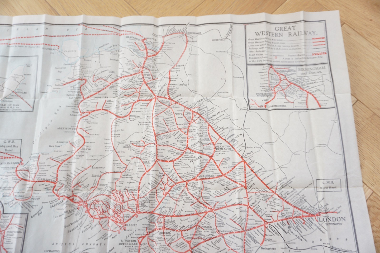 GWR System Map Pocket Railway Map & Pouch