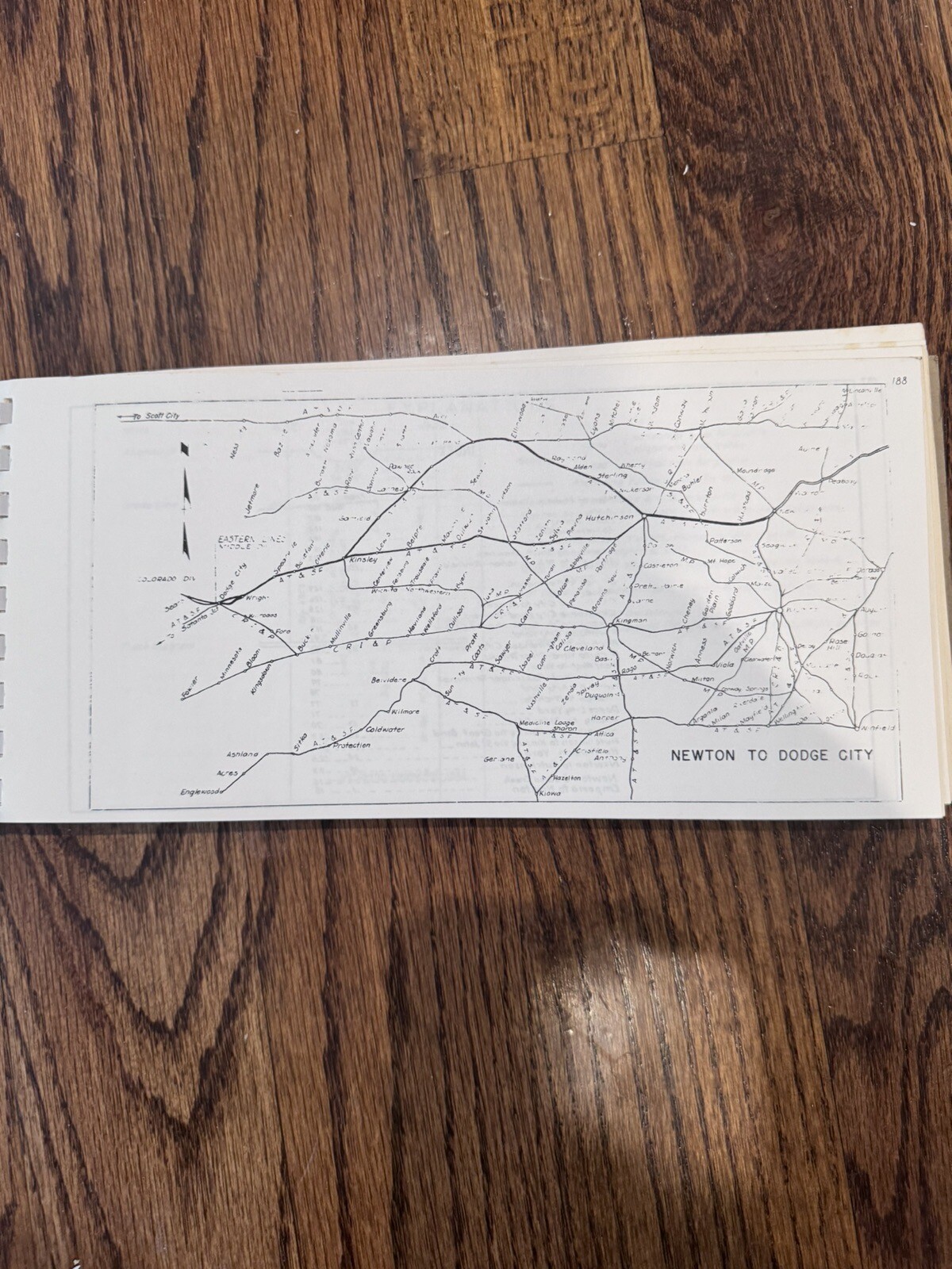 ATSF Santa Fe Track Chart Binder 3 1972 Emporia Dodge City Newkirk South Shawnee