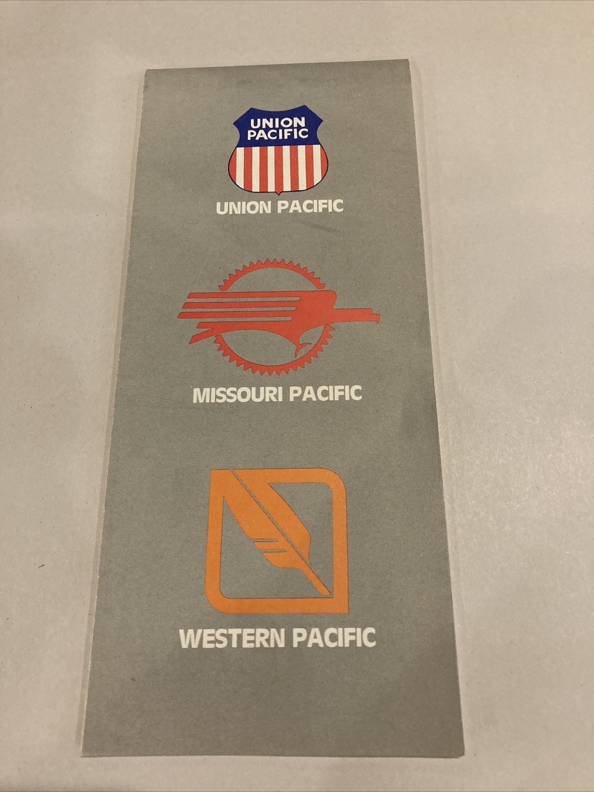 1984 Union Pacific Missouri Pacific Western Pacific Railroad Map
