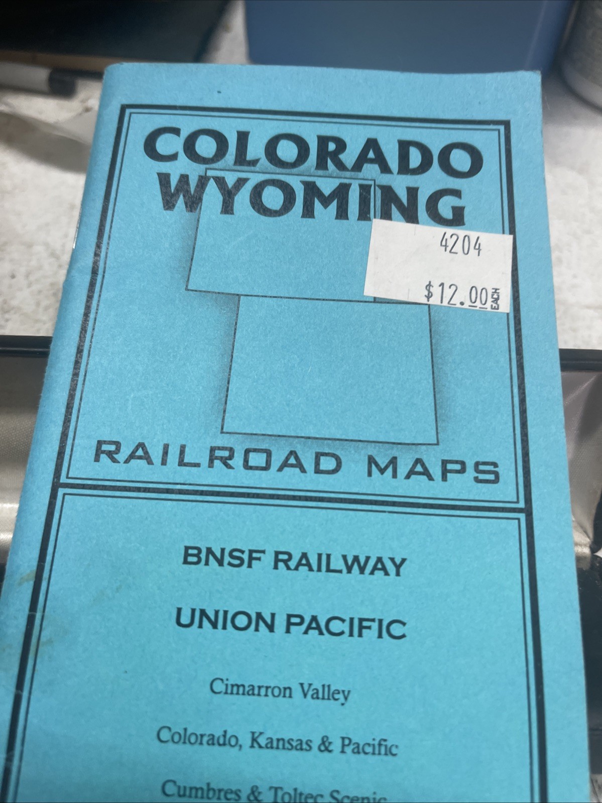 RARE Colorado Wyoming RAILROAD MAPS BNSF UNION PACIFIC