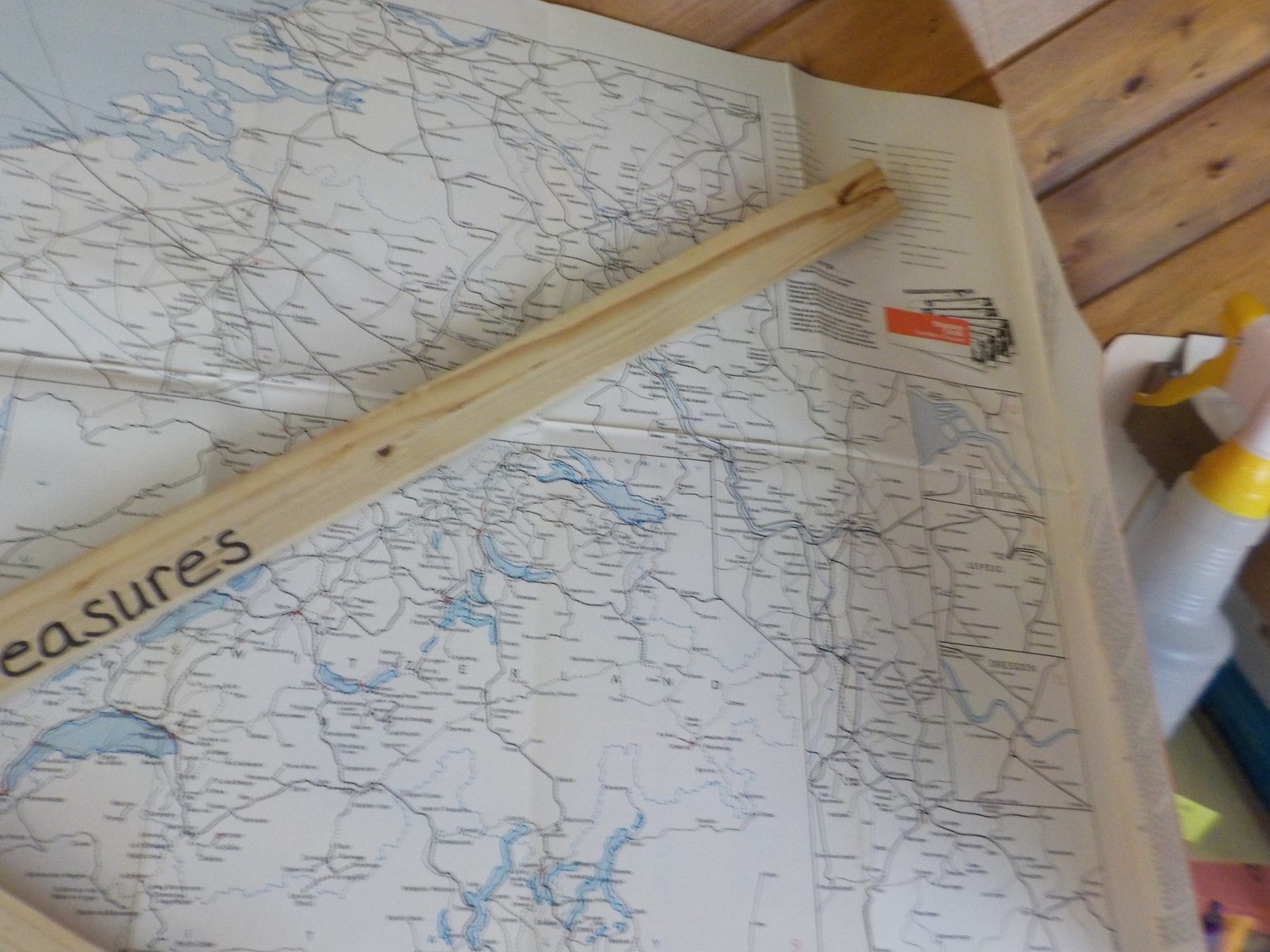 Map Rail map of Europe Tomas Cook 1983-84