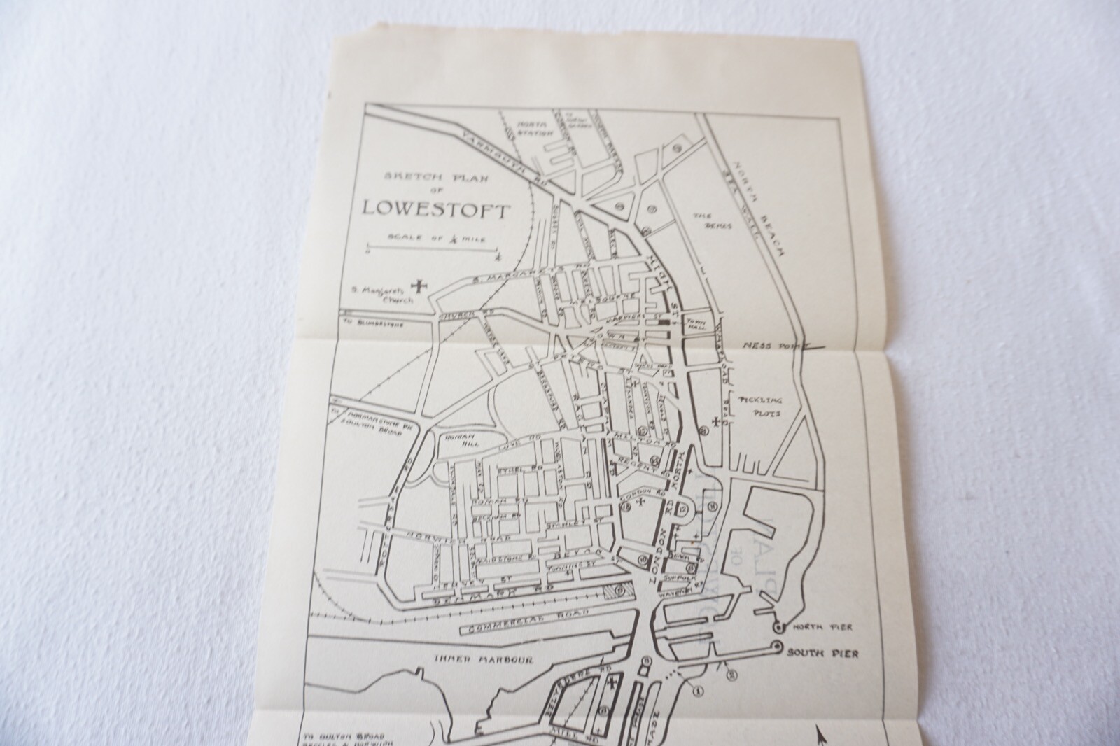 c1930 Lowestoft LNER Railway Map