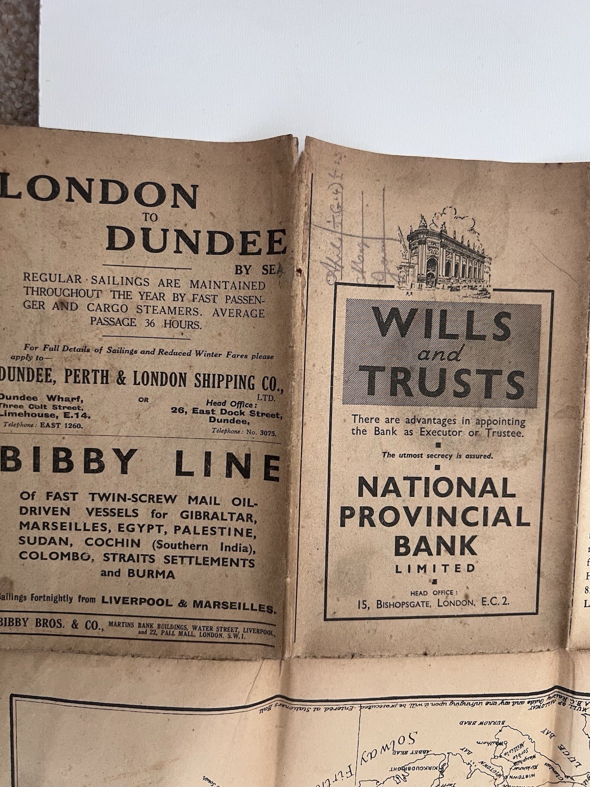 Vintage ABC Railway Guide Map England Wales Scotland London Suburbs c1930s