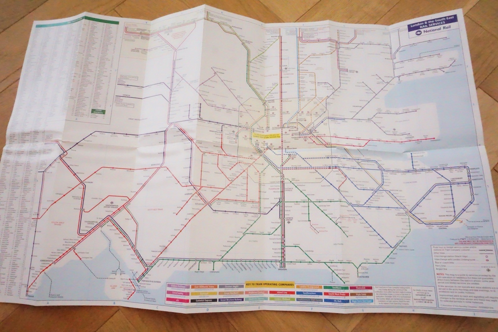 2016 2017 2018 London Connections Railway & Underground Tube Map x3