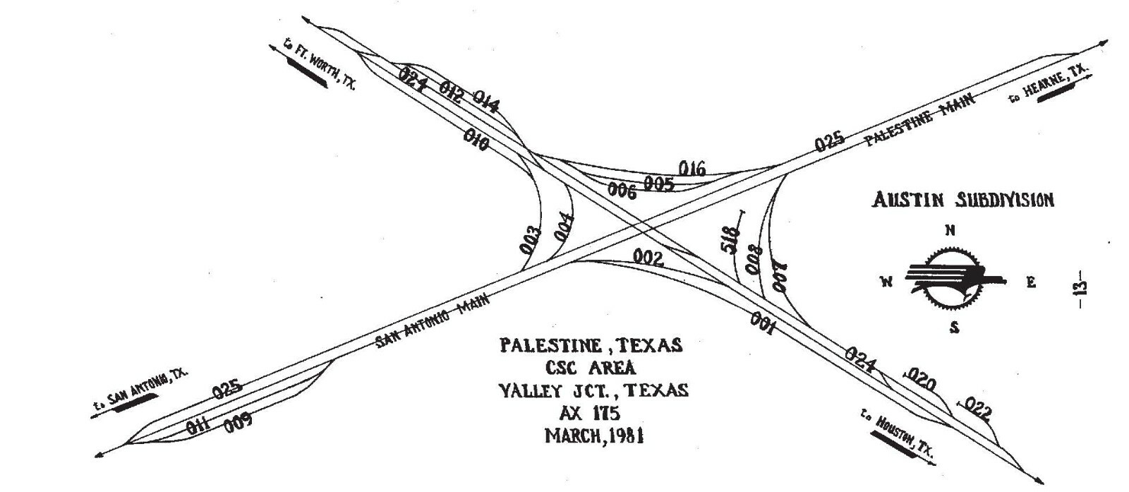 Missouri Pacific 1982 Palestine TX CSC ZTS PDF Pages on DVD