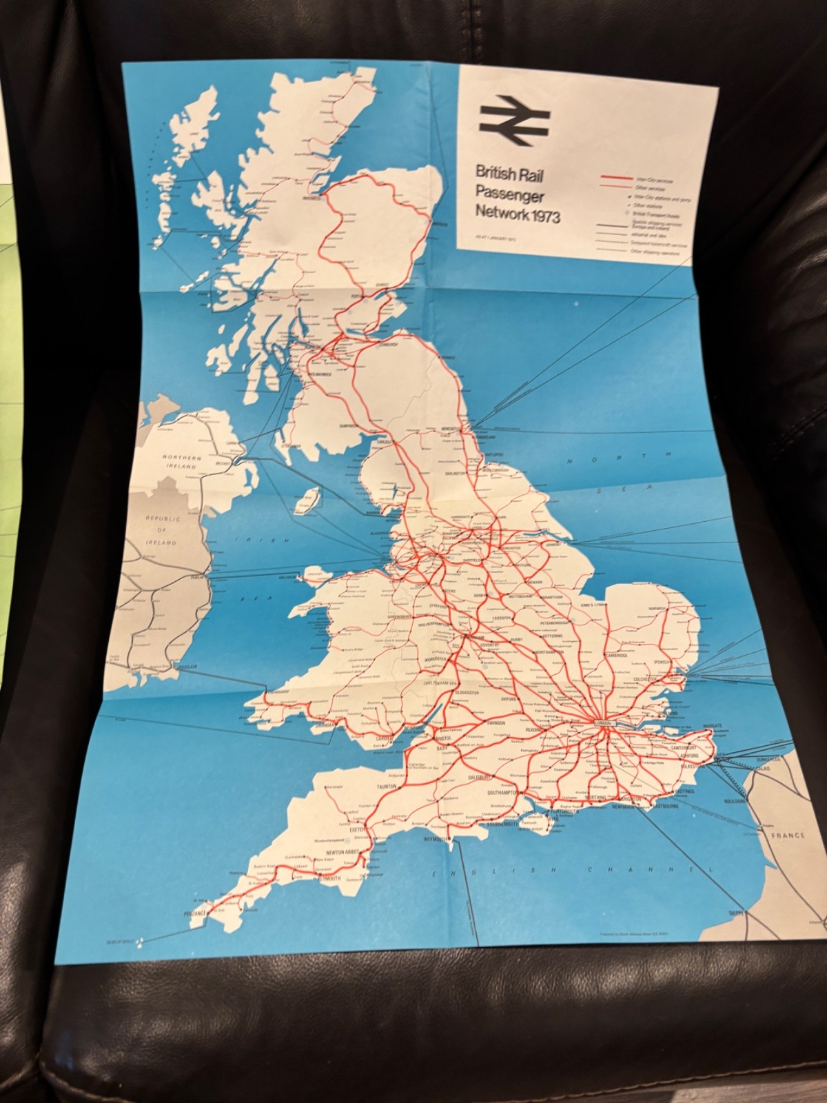 3 x British Rail Passenger Network Railway Map 1970/71/73 Vintage Railwayana