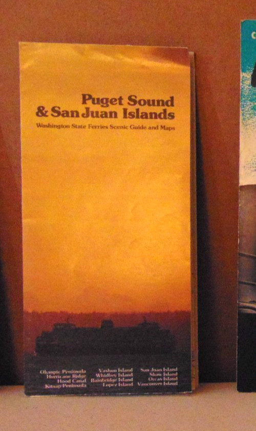1975 Puget Sound & San Juan Islands Scenic Gide and Map, Washington Ferries Assc