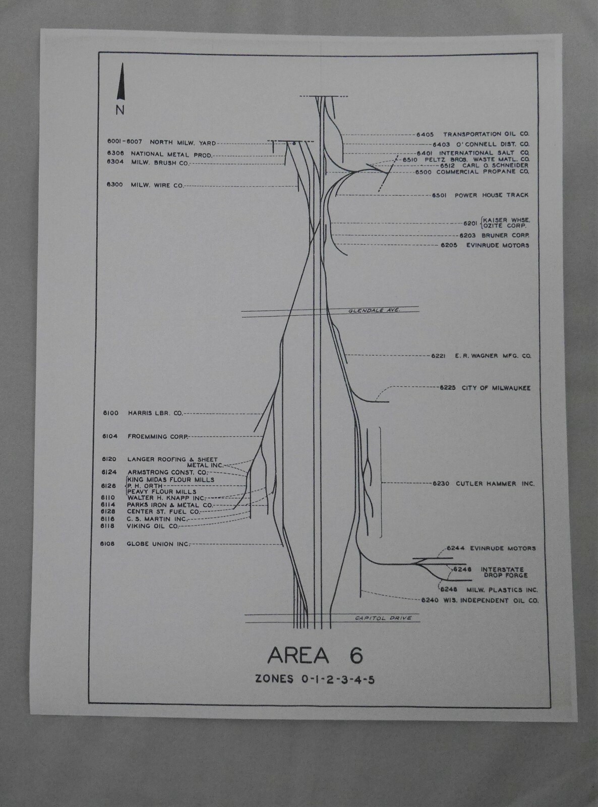 CMSTP&P Milwaukee Road SideTrack, 12 Individual Maps Detailing Business Tracks