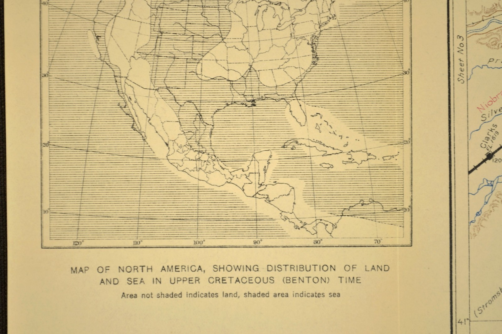 Antique Union Pacific Railroad Map Columbus Nebraska Schuyler NE David City