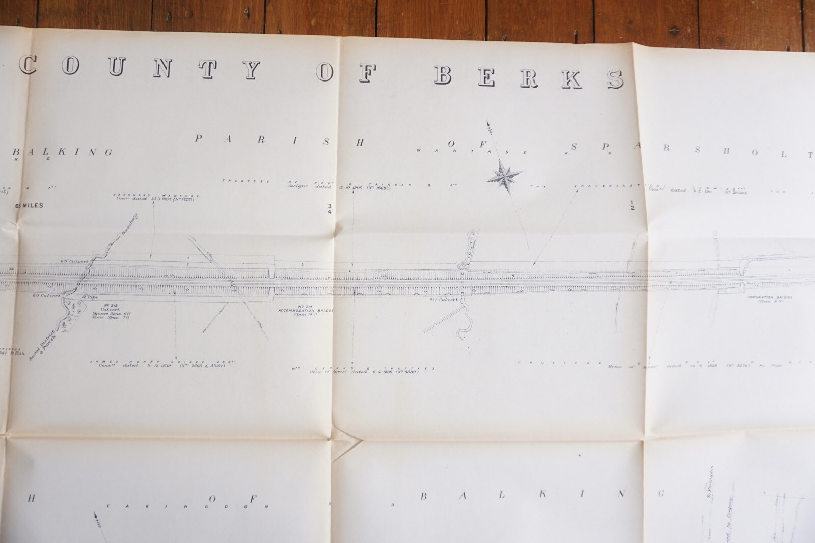 1933 GWR Kingston Lisle Balking Berkshire Railway Map Ref 5