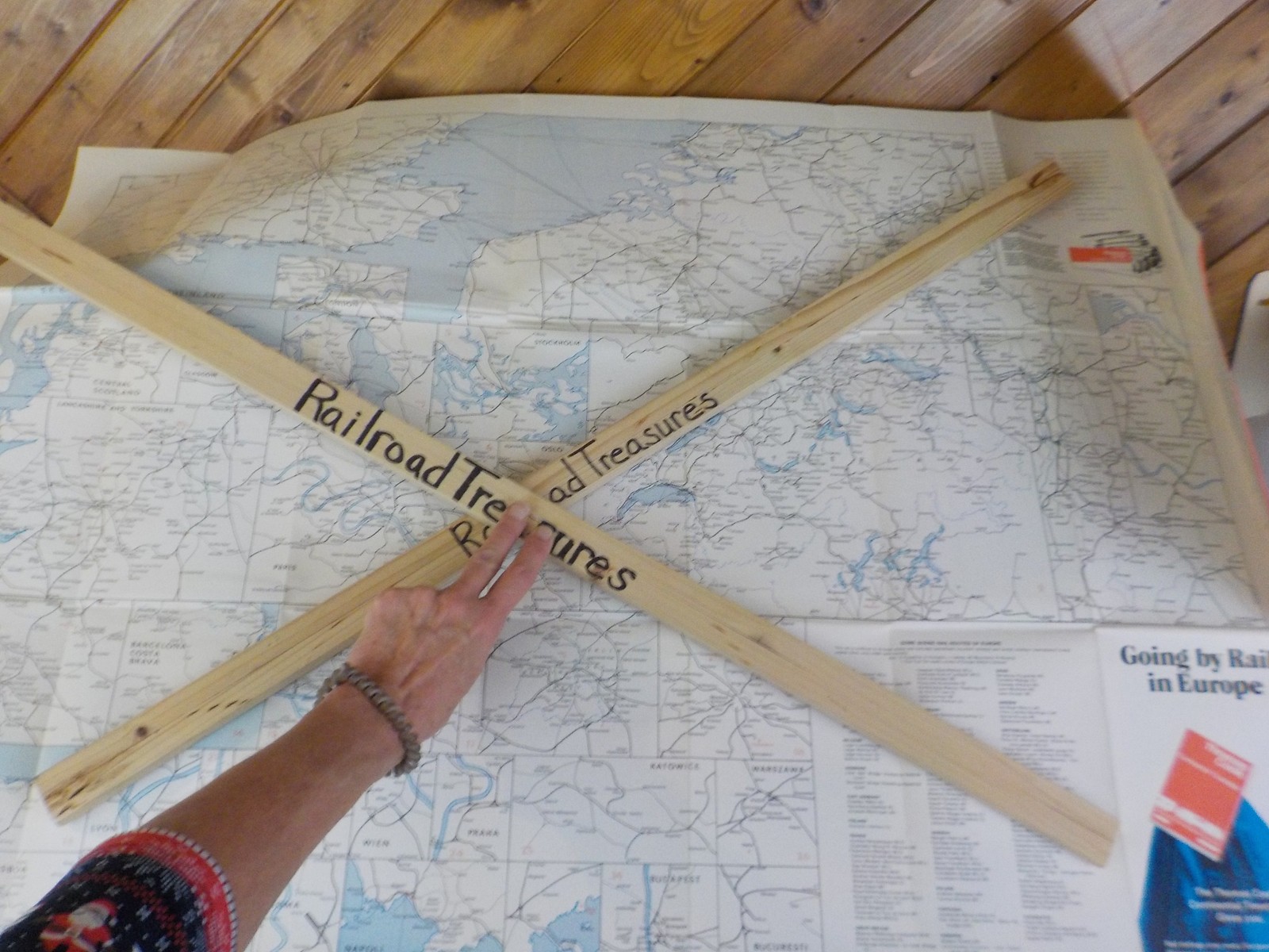 Map Rail map of Europe Tomas Cook 1983-84