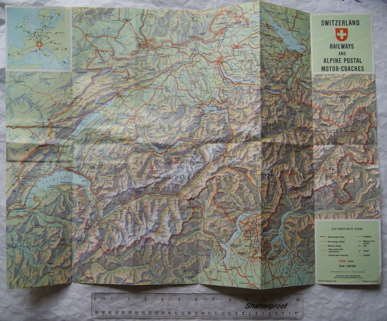 1958 Switzerland Railways and Alpine Postal Motor-Coaches
