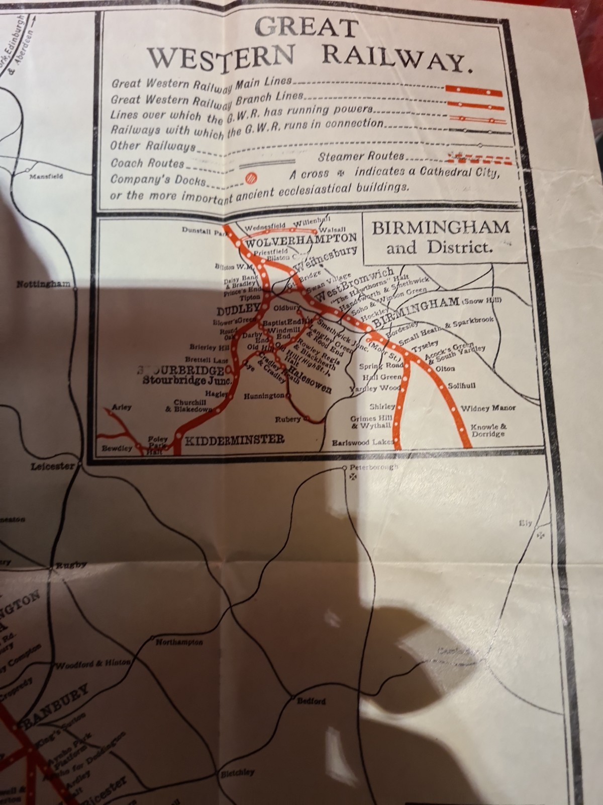 GWR Great Western British Railways Network Map in Great condtion – GWR Hotels