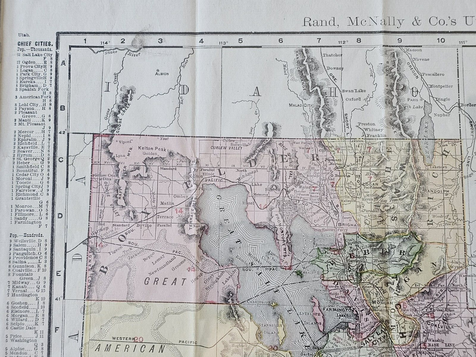 OLD RAND MCNALLY POCKET SHIPPERS GUIDE & RAILROAD MAP 1908 COLLECTIBLE TRANSPORT