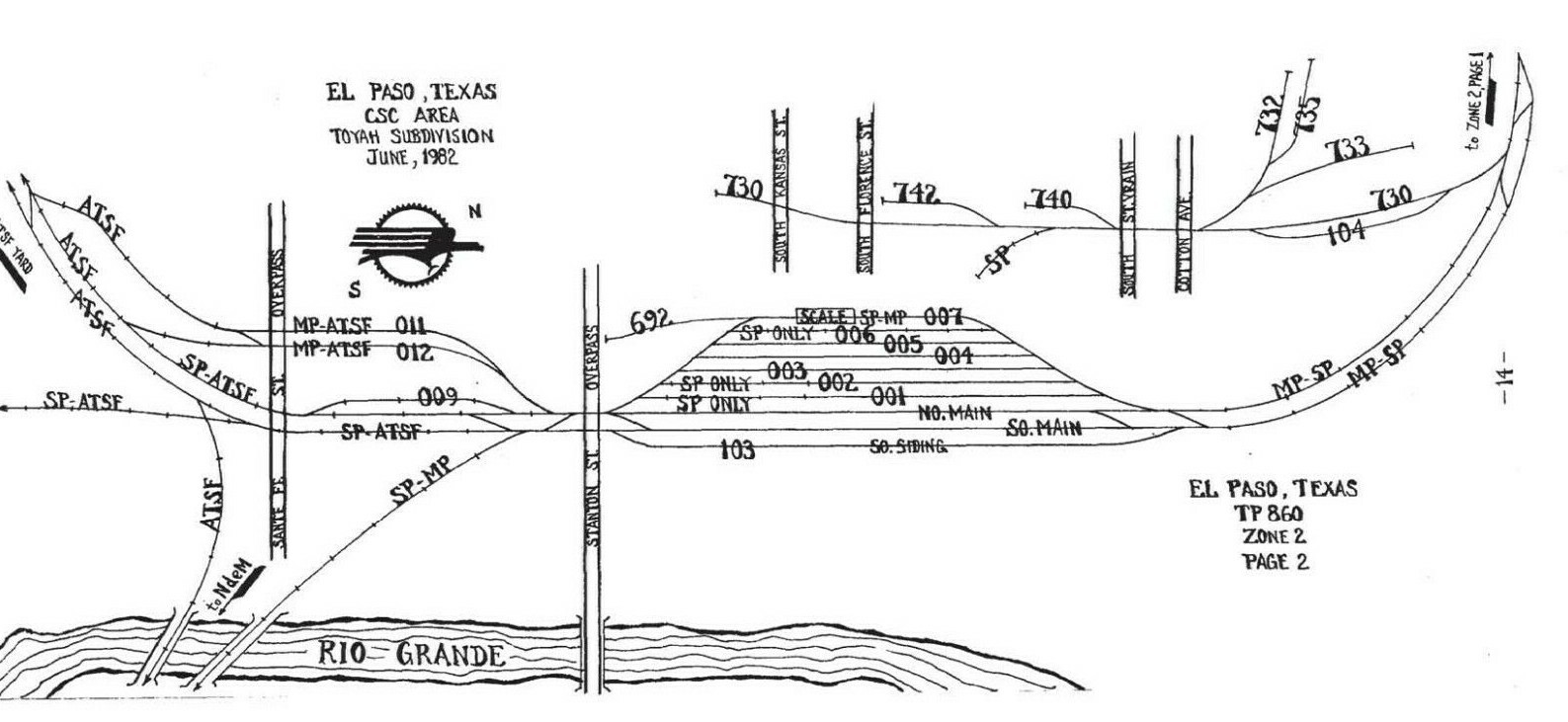 Missouri Pacific 1982 El Paso TX Rio Grande Division ZTS PDF Pages on DVD