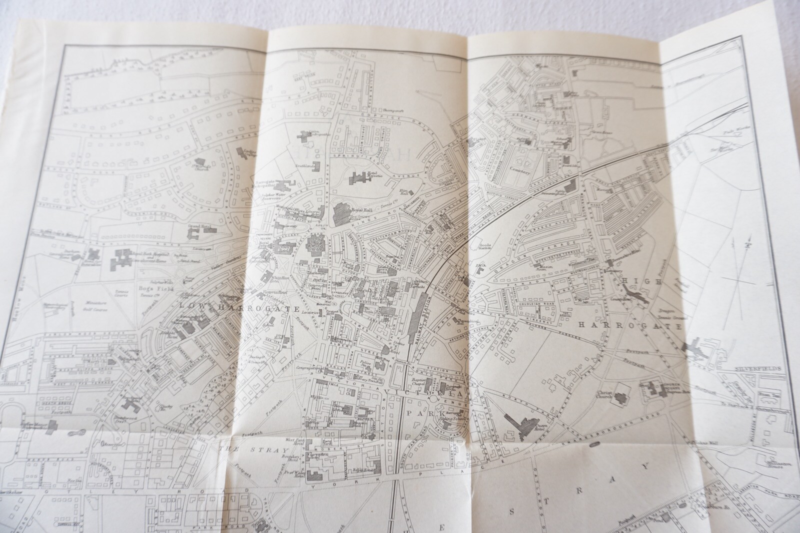 c1930 Harrogate LNER Railway Map