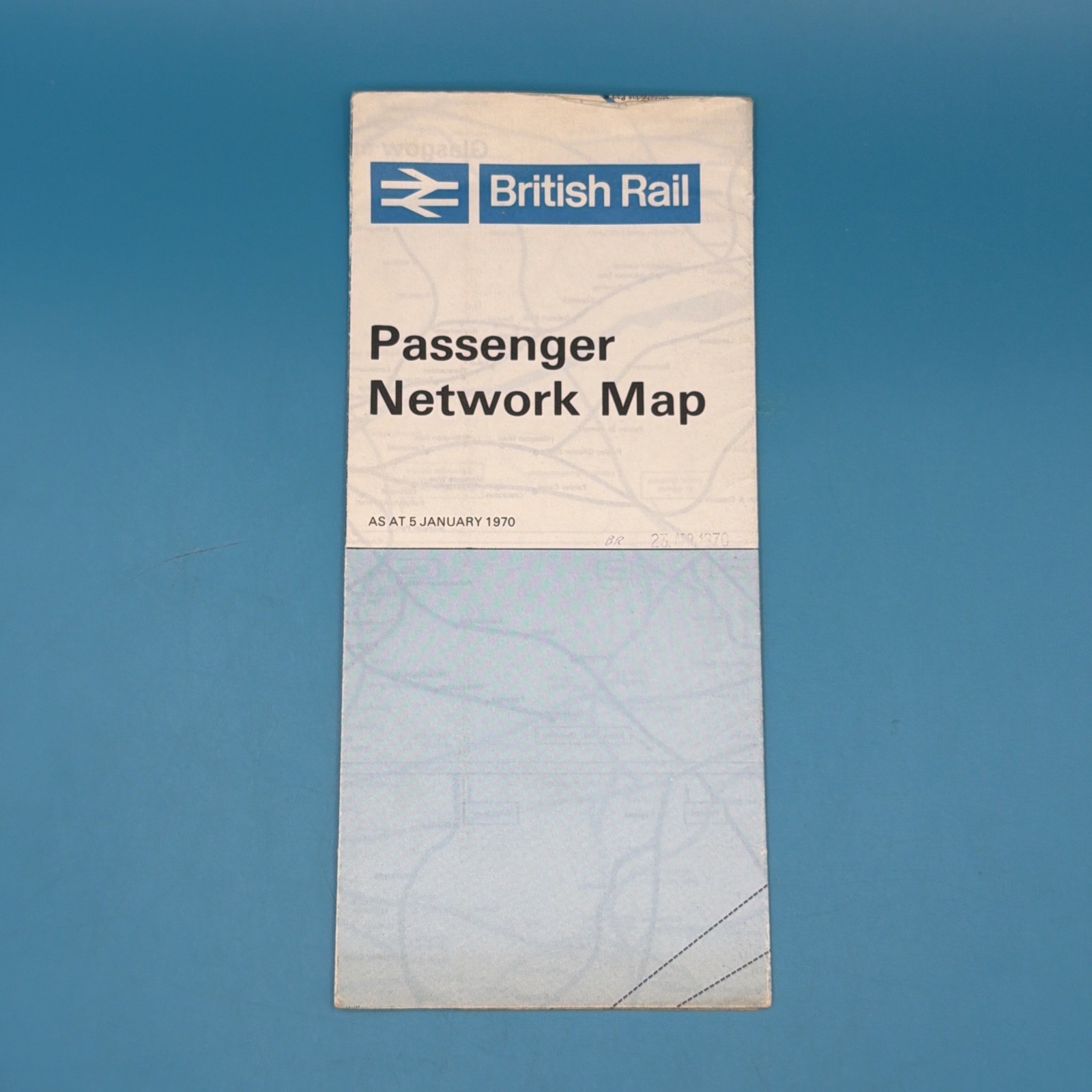 British Rail Passenger Network Map X2 1970 railways Beecham report vintage train