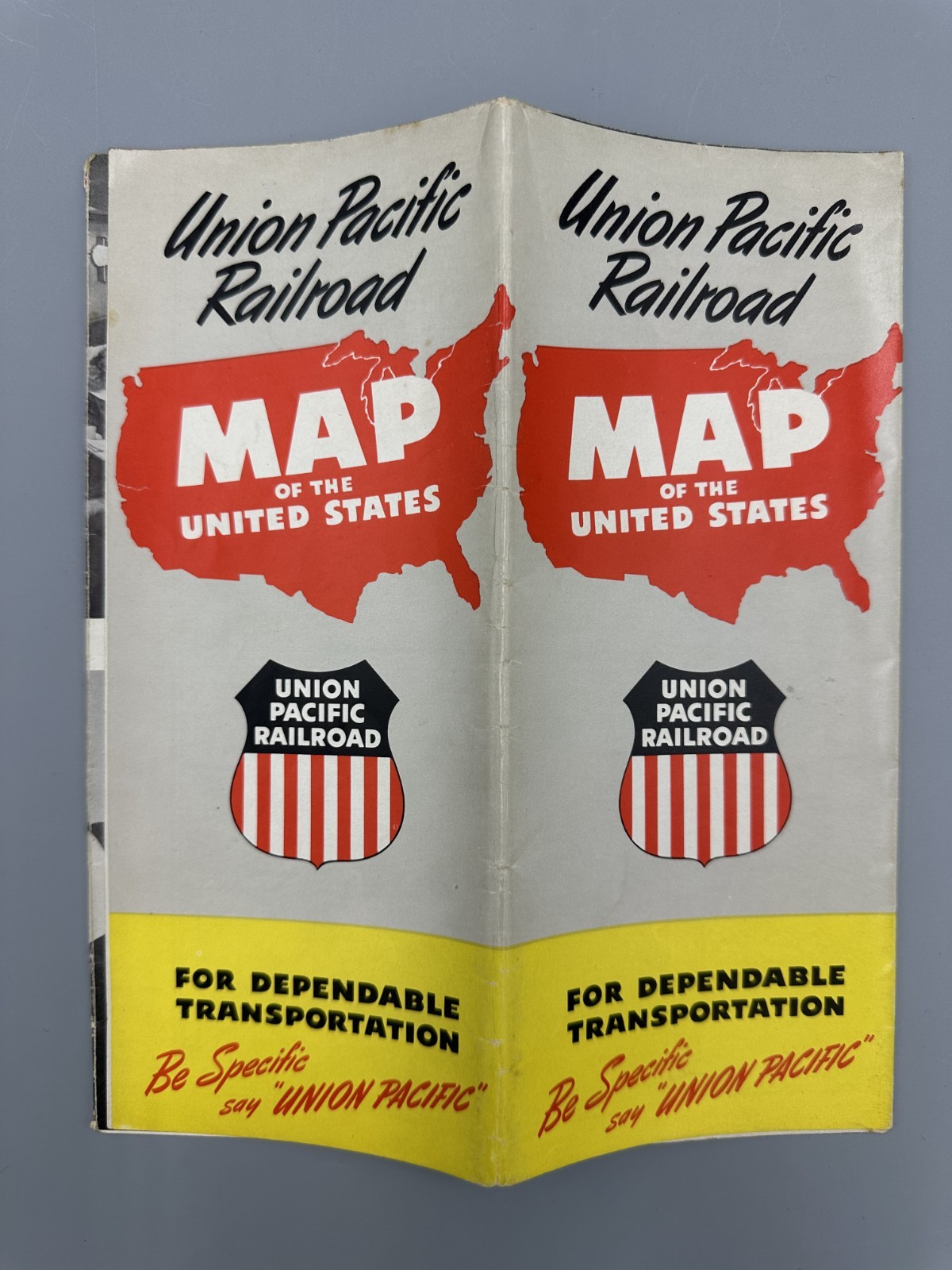 1956 UNION PACIFIC RAILROAD United States MAP Brochure