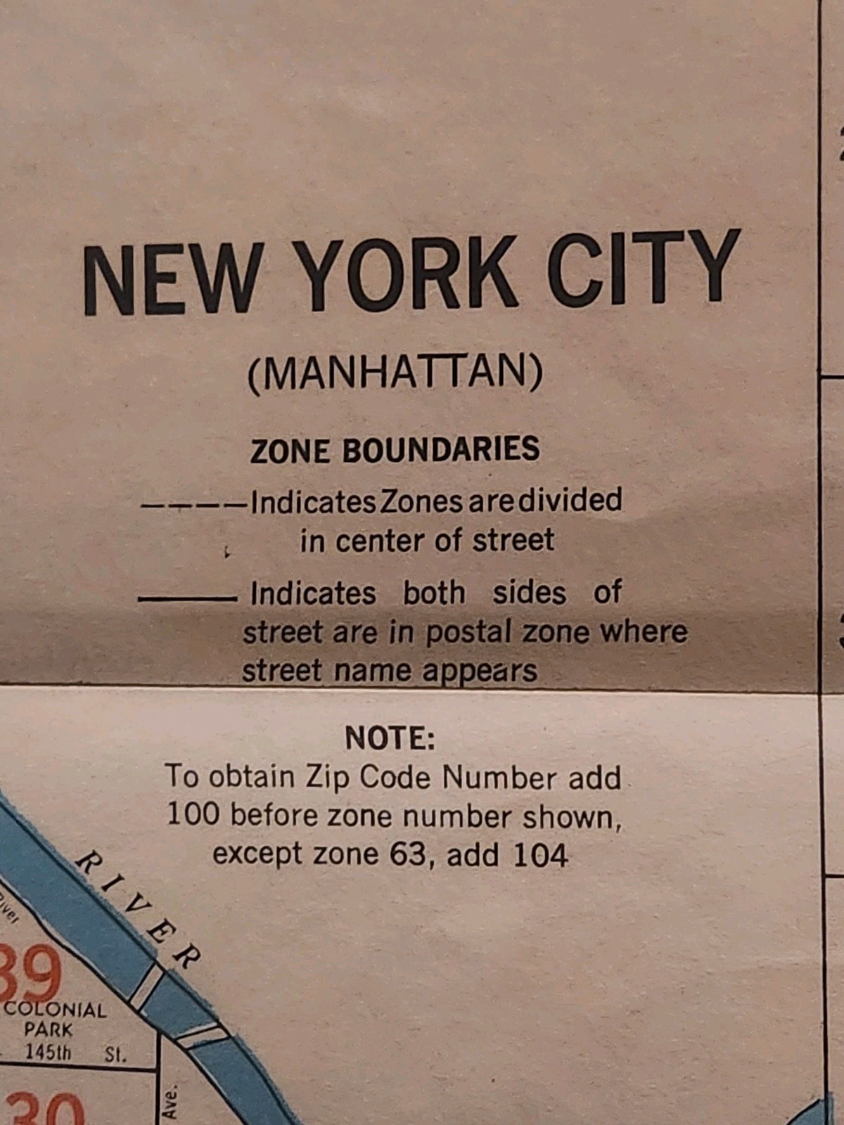 Vintage Hagstrom’s Map of New York Manhattan Street Subway Bus Path RR Bridges..