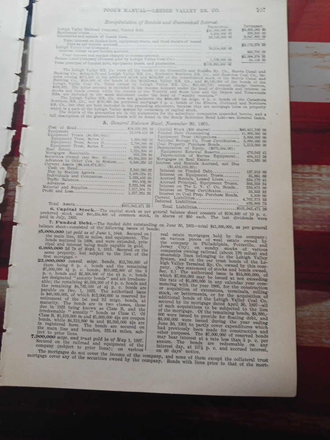 1902 Train Route Map + Report LEHIGH VALLEY RAILROAD Connell Seneca Coal Co.