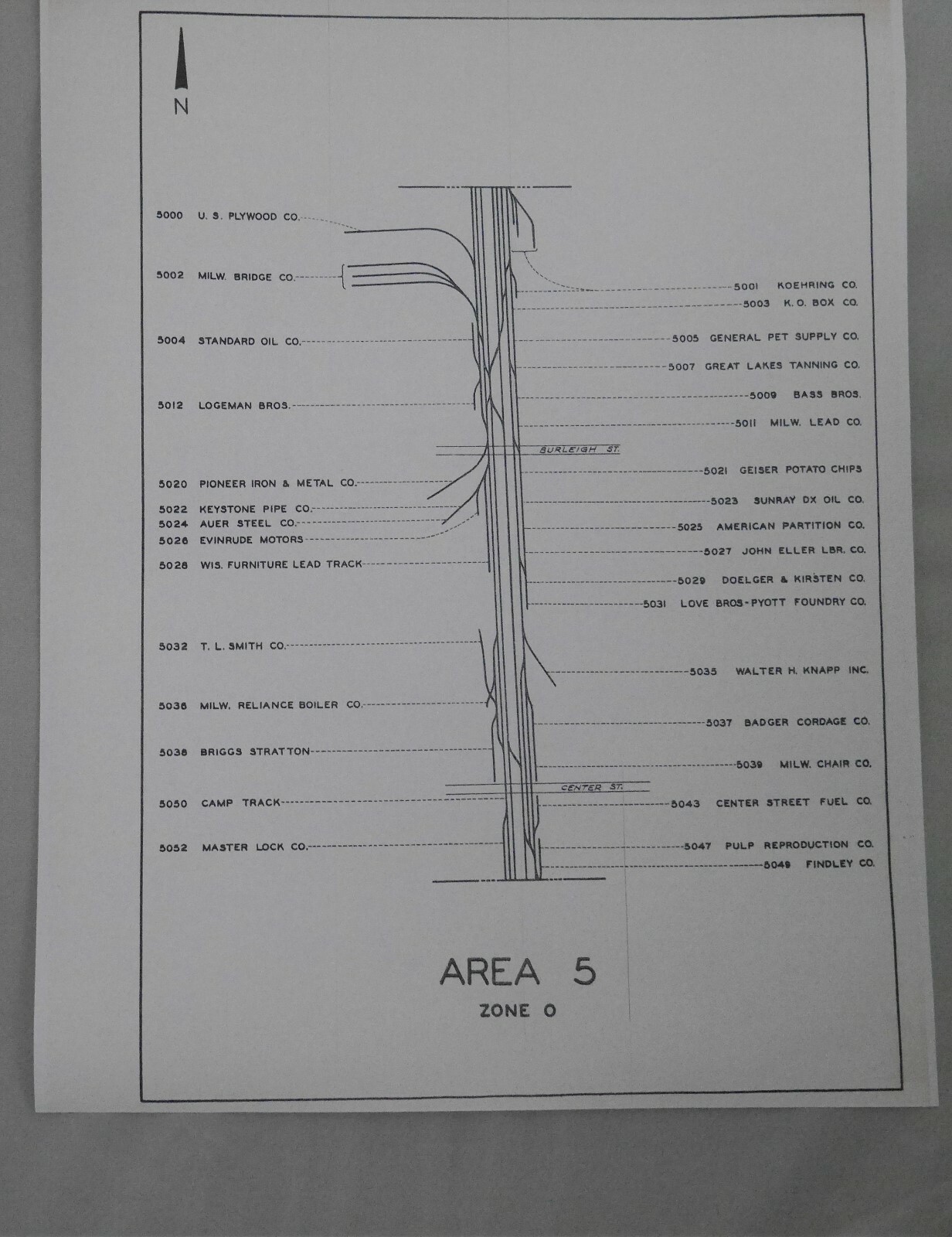 CMSTP&P Milwaukee Road SideTrack, 12 Individual Maps Detailing Business Tracks