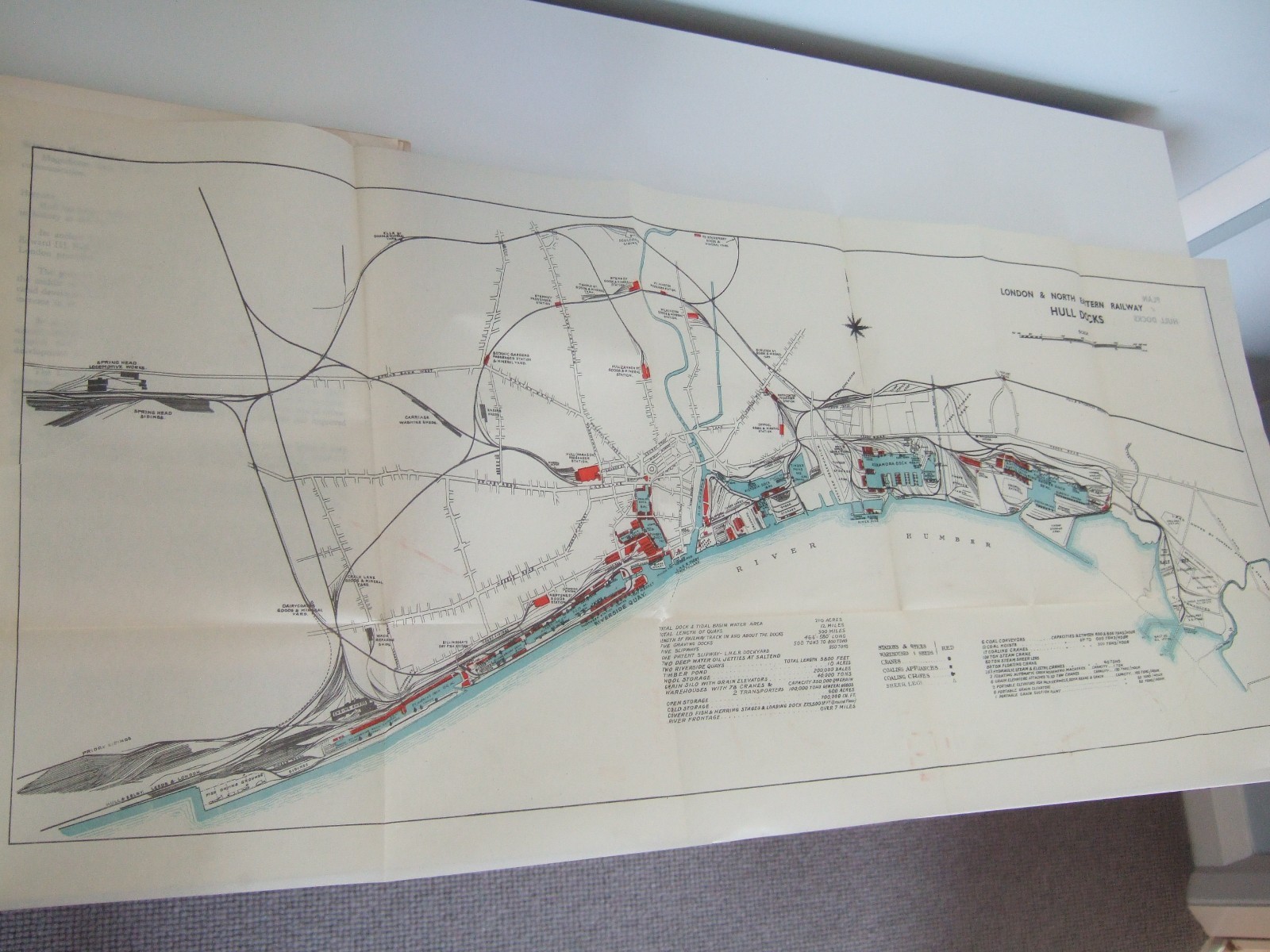 1936 Ports of the LNER Book. 11 Fold-Out Dock Plans. Dock Info, Steamer Services