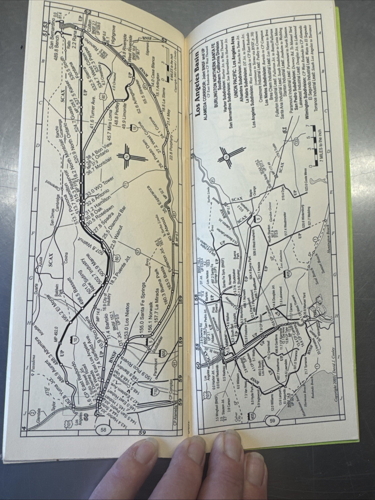 2005 California Railroad Map Pocket Guide. All The State Including Station Index